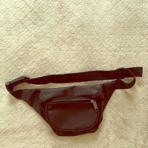 Black‎ Waist Fanny Pack 2 compartments